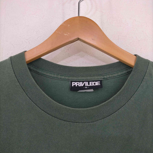 プリビレッジ PRIVILEGE WHO IS REAL CHICKEN L/S Tee メンズ JPN:XL