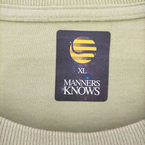 MANNERS KNOWS open up S/S TEE メンズ JPN:XL