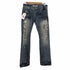 クックジーンズ cook jeans ダメージ x ブリーチ x 散弾ダメージ ローライズデニムパンツ メンズ 30