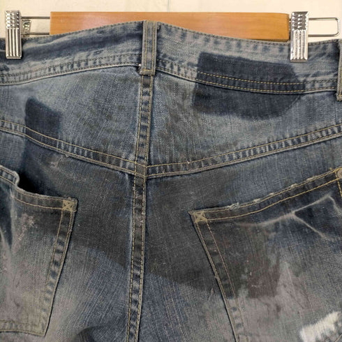 クックジーンズ cook jeans ダメージ x ブリーチ x 散弾ダメージ ローライズデニムパンツ メンズ 30