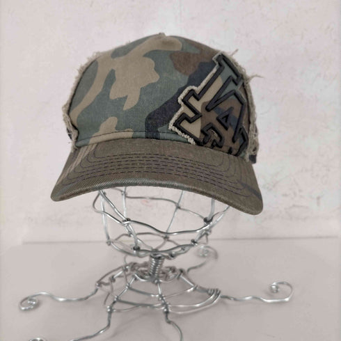 ニューエラ NEWERA LA刺繍 カモ柄ダメージメッシュキャップ メンズ ONE SIZE