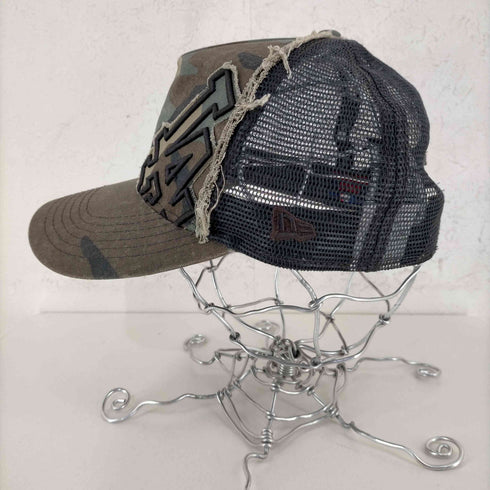 ニューエラ NEWERA LA刺繍 カモ柄ダメージメッシュキャップ メンズ ONE SIZE