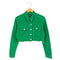 エクスプレス EXPRESS カットオフ ストレッチ クロップドデニムジャケット レディース import:S