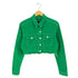 エクスプレス EXPRESS カットオフ ストレッチ クロップドデニムジャケット レディース import:S