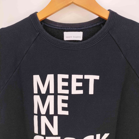 アッパーハイツ upper hights MEET ME IN STOCKHOLM プリント ラグランスリーブ スウェットTシャツ レディース JPN:0