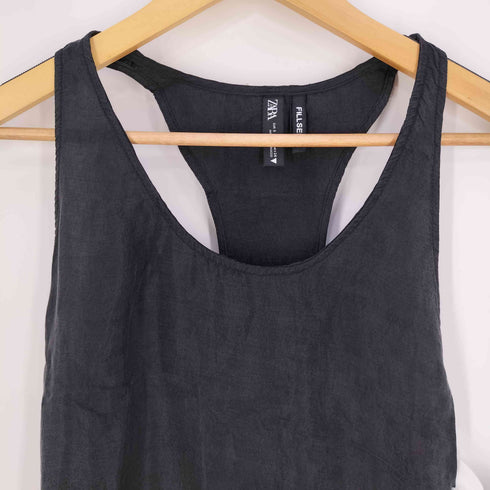 ザラ ZARA FILLSENS リヨセル ジャンパースカート ジャンスカ レディース import:S