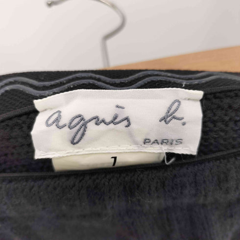 アニエスベー agnes b. ウールニットロングスカート レディース 1