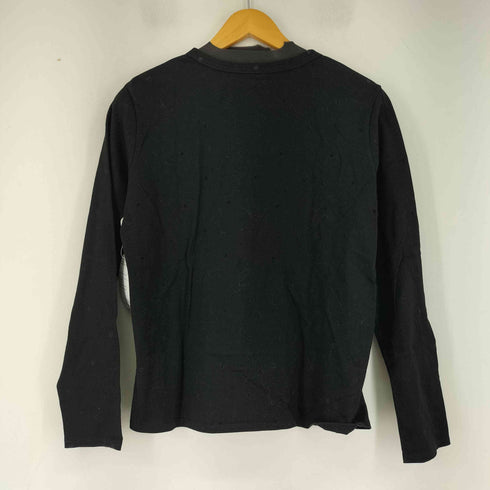 ミズイロインド mizuiro ind フロッキードット L/S Tシャツ レディース