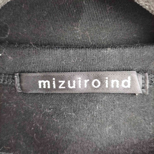 ミズイロインド mizuiro ind フロッキードット L/S Tシャツ レディース
