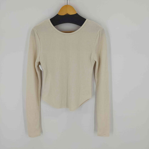 GIUNON long sleeve rib tops ロングスリーブリブトップス レディース  1