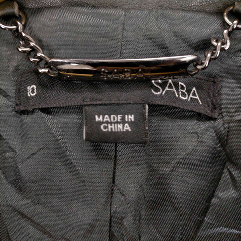 SABA ダブルレザージャケット レディース 10