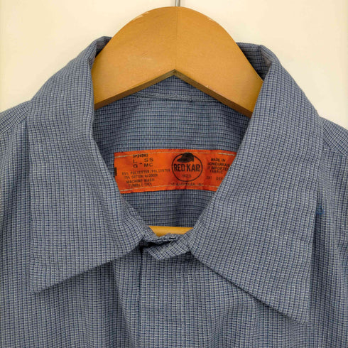 レッドキャップ RED KAP 90-00s 企業ロゴ ワークシャツ メンズ import:L