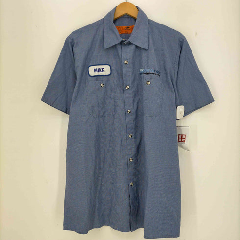 レッドキャップ RED KAP 90-00s 企業ロゴ ワークシャツ メンズ import:L