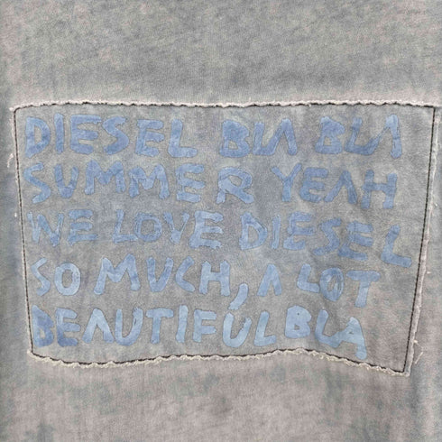 ディーゼル DIESEL Y2K インサイドアウト タイダイ プリントパッチ クルーネックTシャツ メンズ import:M