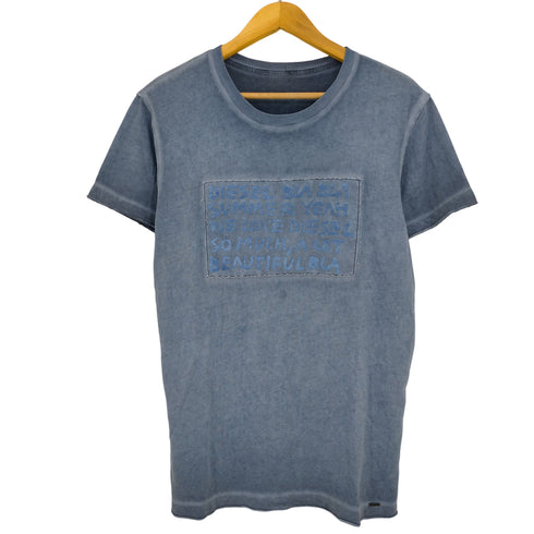 ディーゼル DIESEL Y2K インサイドアウト タイダイ プリントパッチ クルーネックTシャツ メンズ import:M