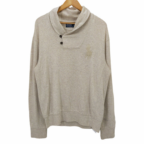 ポロバイラルフローレン Polo by RALPH LAUREN BIGポニー ショールカラープルオーバースウェットシャツ メンズ JPN:L