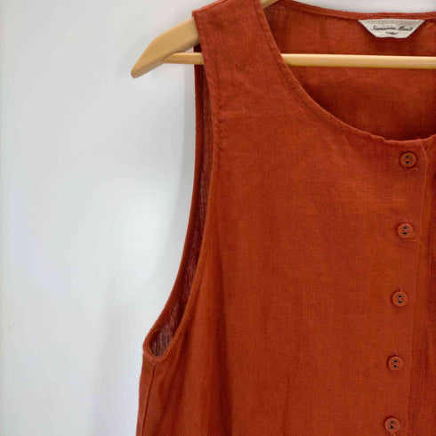 サマンサモスモス samansa Mos2 ノースリーブ リネンワンピース レディース FREE