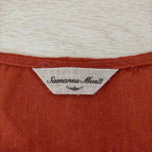 サマンサモスモス samansa Mos2 ノースリーブ リネンワンピース レディース FREE