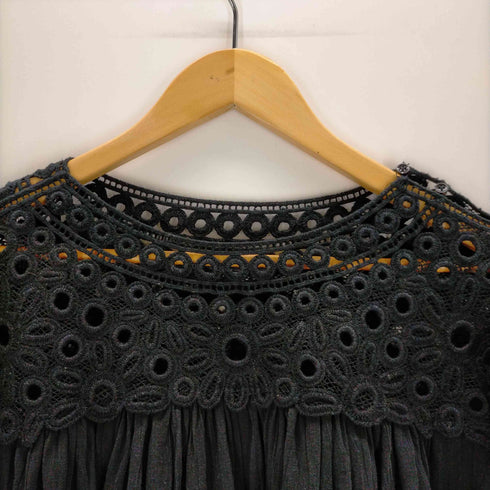 イザベルマランエトワール ISABEL MARANT ETOILE エトワールブラウス ホワイトコットン&かぎ針編みレース レディース JPN:36