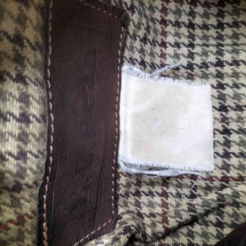 エルエルビーン L.L.Bean 90-00S 裏地千鳥格子 ハンティング レザージャケット メンズ