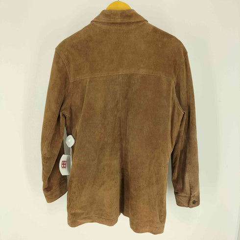 エディーバウアー Eddie Bauer SEATTLE SUEDE WASHABLE ジップアップ スウェード レザー ハーフ ジャケット メンズ import:S