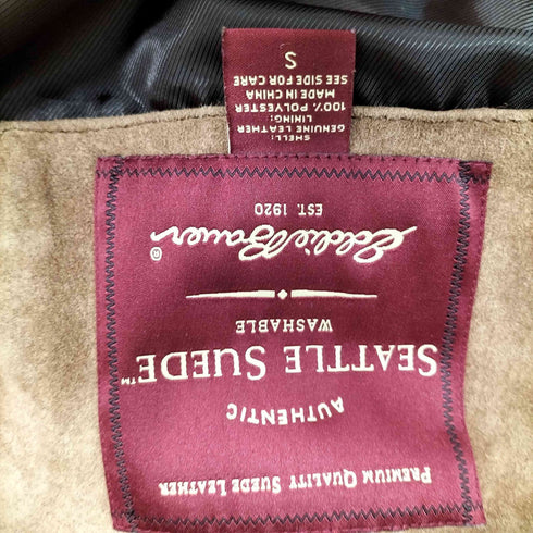 エディーバウアー Eddie Bauer SEATTLE SUEDE WASHABLE ジップアップ スウェード レザー ハーフ ジャケット メンズ import:S