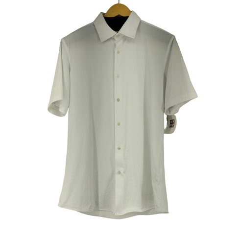 ザラ ZARA SLIM FIT ストレッチ S/S シャツ メンズ import:M