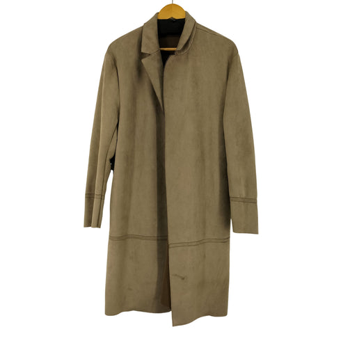 ザラ ZARA フェイクスウェードガウンコート メンズ import:M