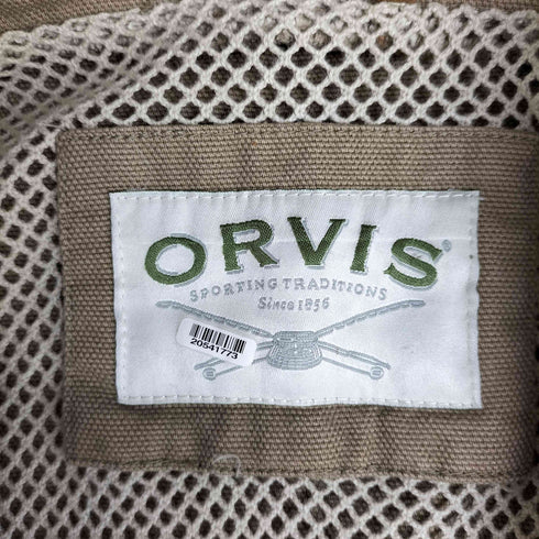 オービス ORVIS 裏地メッシュ エルボーパッチ パイピングレザー ヘビーコットン 2B テーラードジャケット メンズ
