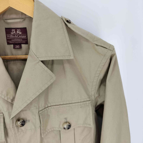 ウィリスアンドガイガー Willis&Geiger 18AW 別注 Australian Bush Jacket ゲーブルジャケット サファリジャケット メンズ US:36
