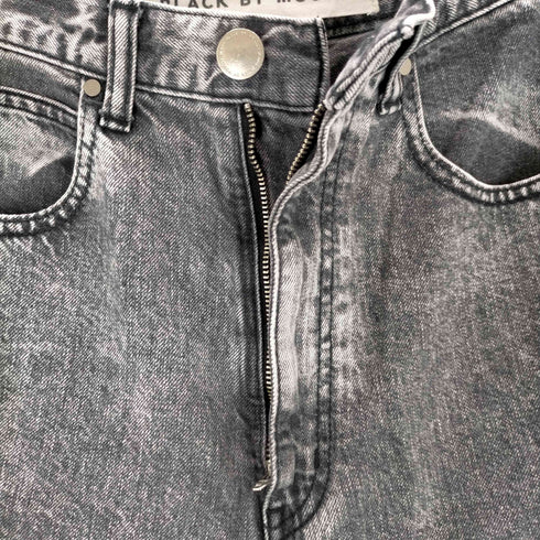 ブラックバイマウジー BLACK by moussy ウォッシュ加工 デーパードジーンズ レディース US:23