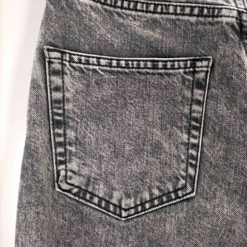 ブラックバイマウジー BLACK by moussy ウォッシュ加工 デーパードジーンズ レディース US:23