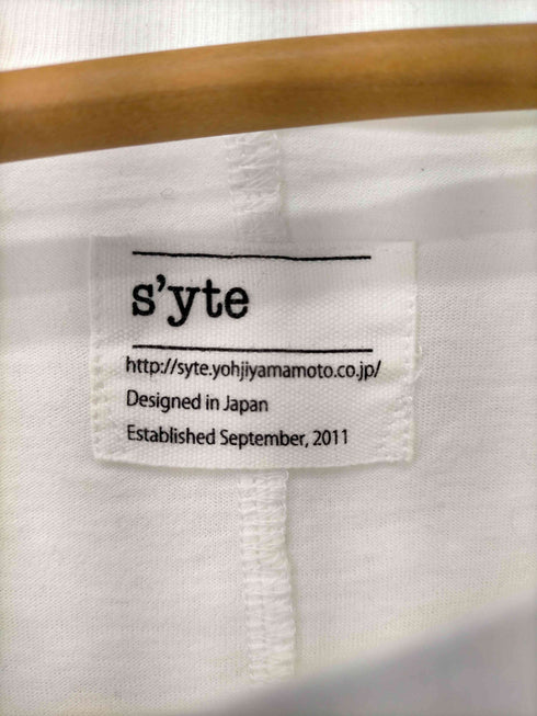 サイトバイヨウジヤマモト syte by Yohji Yamamoto クルーネック コットン カットソー メンズ JPN:M