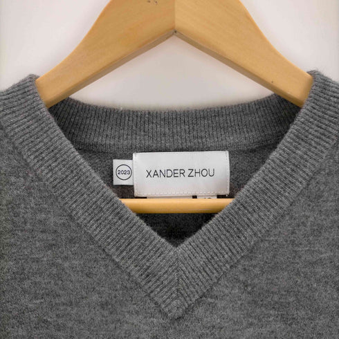 ザンダーゾウ XANDER ZHOU 23ss short knit vest メンズ 46