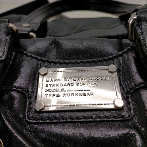 マークバイマークジェイコブス Marc by Marc Jacobs ロゴプレート 2WAYレザーハンドバッグ レディース