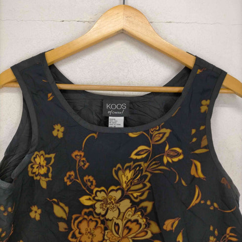 コース KOOS 花柄 シルクタンクトップ レディース JPN:M