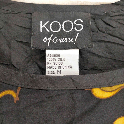 コース KOOS 花柄 シルクタンクトップ レディース JPN:M