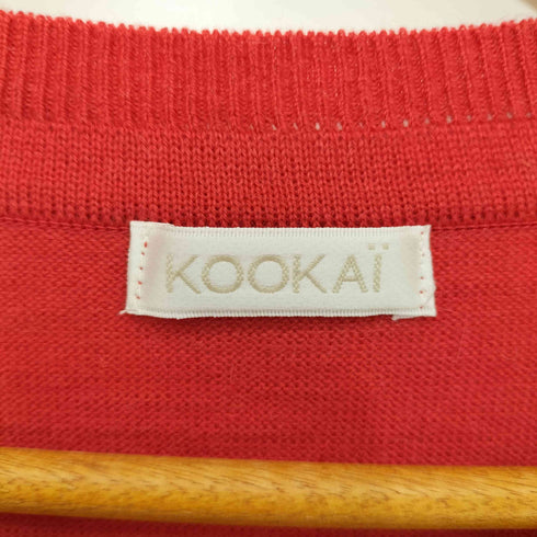 クーカイ KOOKAI アルパカ混 ノースリーブ ニットワンピース レディース 38