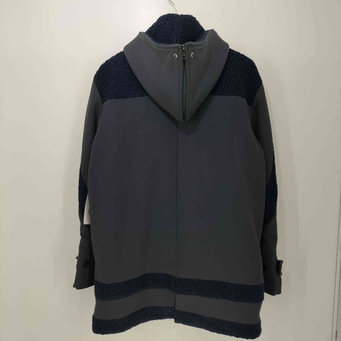 ラコステ LACOSTE ニット切替フーデットジャケット メンズ 38