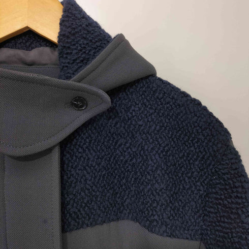 ラコステ LACOSTE ニット切替フーデットジャケット メンズ 38