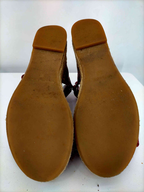 エムエムシックス メゾンマルジェラ MM6 Maison Margiela ウエッジソール クロコ柄 サンダル レディース 38