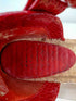 エムエムシックス メゾンマルジェラ MM6 Maison Margiela ウエッジソール クロコ柄 サンダル レディース 38