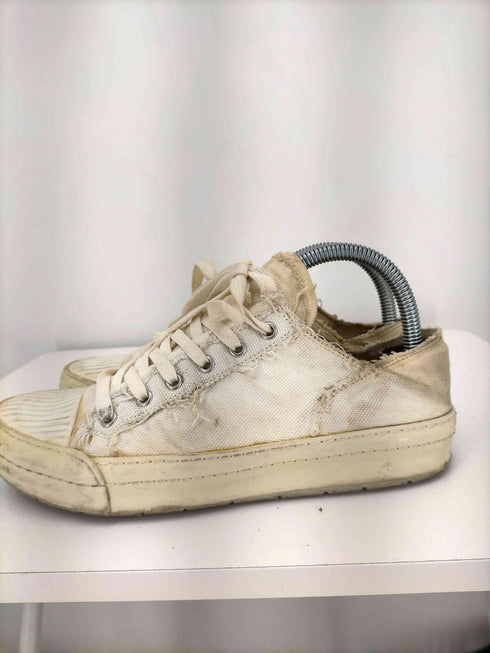 エムエムシックス メゾンマルジェラ MM6 Maison Margiela 切りっぱなし加工 キャンパススニーカー レディース