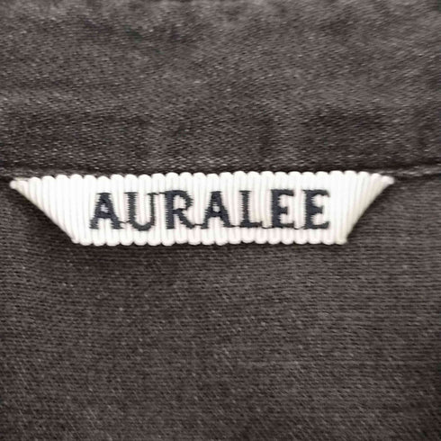 オーラリー AURALEE SELVEDGE SUPER LIGHT DENIM SHIRT WASHED BLACK メンズ JPN:4