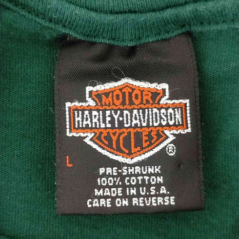 ハーレーダヴィットソン HARLEY DAVIDSON 90S USA製 シングルステッチ イーグルプリントT メンズ JPN:L