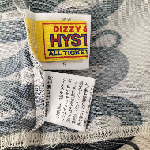 ヒステリックグラマー HYSTERIC GLAMOUR SNAKE LOOP柄 Tシャツ レディース FREE