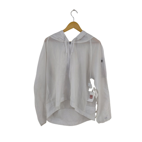シーナインバイチャンピオン C9 by Champion 00s シースルーラグラン ジップアップフーディ フーディメッシュ レディース import:XL