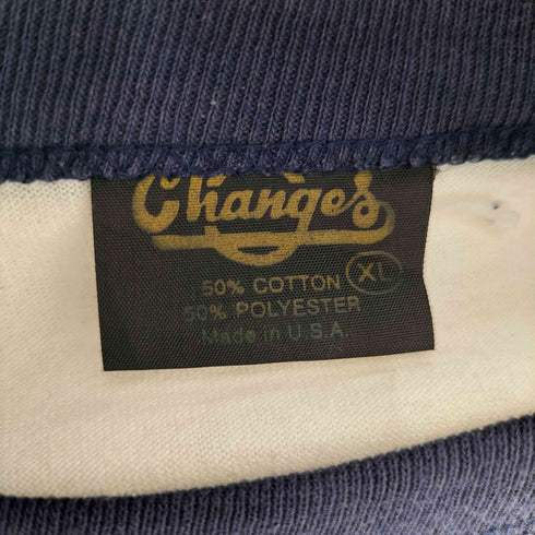チェンジズ CHANGES 90-00S MADE IN USA キャラクタープリント リンガーTシャツ メンズ JPN:XL