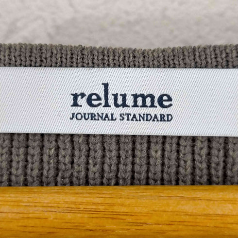 ジャーナルスタンダードレリューム JOURNAL STANDARD relume 23AW ウォッシャブルストレッチニットVネックプルオーバー レディース FREE