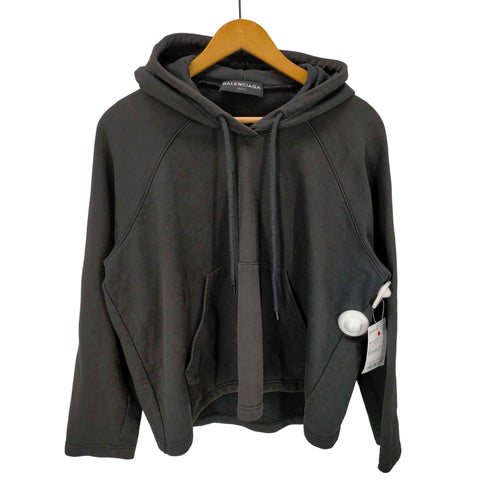 バレンシアガ BALENCIAGA 無地 ショート丈 ラグラン プルオーバーパーカー メンズ import:S
